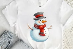 Cute Christmas Watercolor PNG Clipart Product Image 3