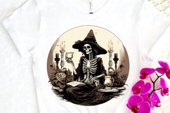 Skeleton Witch Tarot Card PNG Clipart Product Image 3