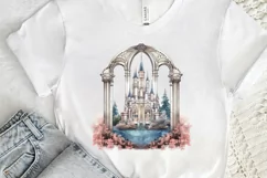 Fairy Castle Window Sublimation PNG Clipart Product Image 3