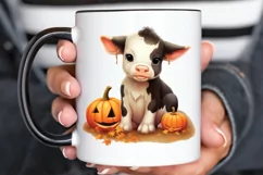 Baby Cow For Halloween Sublimation PNG Clipart Product Image 3