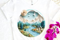 Paper Art Landscape PNG Clipart Product Image 3
