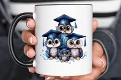 Graduation Owl Friends Sublimation PNG Clipart Product Image 3