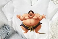 Funny Japanese Sumo Wrestler PNG Clipart Product Image 3