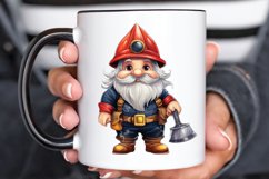 Funny Fireman Gnome Sublimation PNG Clipart Product Image 3