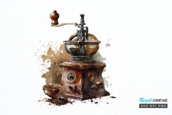 Watercolor Coffee Mill PNG Clipart Product Image 1