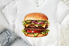 Big Hamburgers Sublimation PNG Clipart Product Image 3