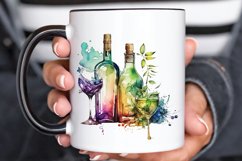 Watercolor Alcohol clipart png clipart Product Image 3