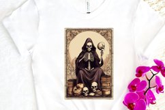 Skeleton Witch Tarot Card PNG Clipart Product Image 3