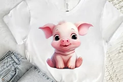Cute Happy Baby Animal Sublimation PNG Clipart Product Image 3