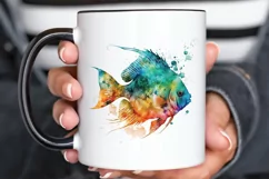Watercolor Christian Fish PNG Clipart Product Image 3