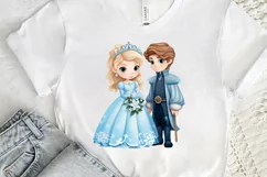 Cute Snow Princess and Prince PNG Clipart Product Image 3