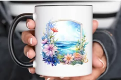 Ocean Window Watercolor PNG Clipart Product Image 3