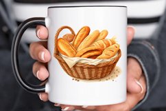 Bread Basket Watercolor Sublimation PNG Clipart Product Image 3