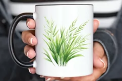 Grass Watercolor Sublimation PNG Clipart Product Image 3