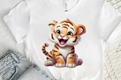 Cute Happy Baby Animal Sublimation PNG Clipart Product Image 3