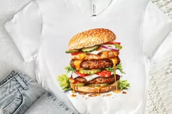 Big Hamburgers Sublimation PNG Clipart Product Image 3