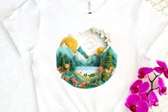 Paper Art Landscape PNG Clipart Product Image 3