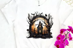 Haunted House Halloween PNG Clipart Product Image 3