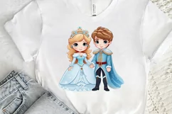 Cute Snow Princess and Prince PNG Clipart Product Image 3