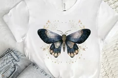 Fairy Night Moth and Moon PNG Clipart Product Image 3