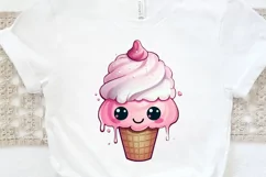 Artistic Drawing Kawaii Ice Cream PNG Clipart Product Image 3