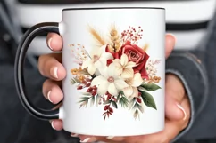 Christmas Flower Bouquet PNG Clipart Product Image 3