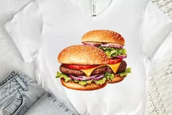 Big Hamburgers Sublimation PNG Clipart Product Image 3