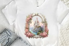 Fairy Castle Window Sublimation PNG Clipart Product Image 3