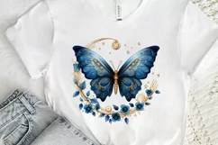 Fairy Night Moth and Moon PNG Clipart Product Image 3