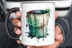Watercolor Paint Bucket PNG Clipart Product Image 3