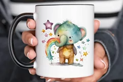 Watercolor cute animal superstar PNG Clipa Product Image 3