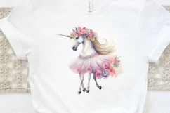 Ballerina Unicorns PNG Clipart Product Image 3