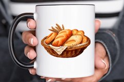 Bread Basket Watercolor Sublimation PNG Clipart Product Image 3