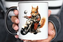 Squirrel Riding A Motorbike PNG Clipart Product Image 3