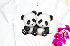 Baby Pandas Sublimation PNG Clipart Product Image 3