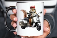 Squirrel Riding A Motorbike PNG Clipart Product Image 3