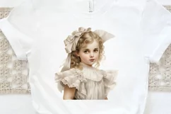 Victorian Little Girl PNG Clipart Product Image 3
