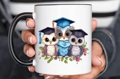 Graduation Owl Friends Sublimation PNG Clipart Product Image 3