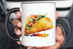 Watercolor Taco clipart png clipart Product Image 3