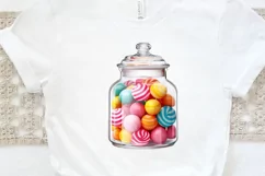 Fancy Clear Glass Candy Jar PNG Clipart Product Image 3