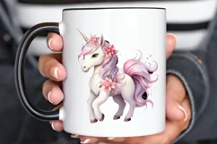 Fairy Unicorn Sublimation PNG Clipart Product Image 1