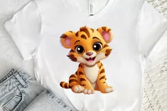 Cute Happy Baby Animal Sublimation PNG Clipart Product Image 3