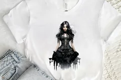 Gothic Fashion Girl PNG Clipart Product Image 3