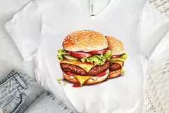 Big Hamburgers Sublimation PNG Clipart Product Image 3