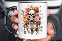 Floral Skeletons Sublimation PNG Clipart Product Image 3