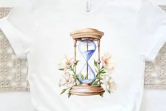 Hourglass Flower Watercolor PNG Clipart Product Image 2
