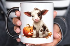 Baby Cow For Halloween Sublimation PNG Clipart Product Image 3
