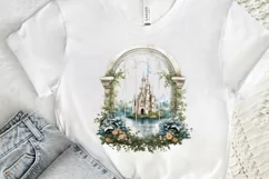 Fairy Castle Window Sublimation PNG Clipart Product Image 3