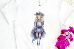 Winter Fairy Watercolor PNG Clipart Product Image 3