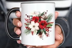 Christmas Flower Bouquet PNG Clipart Product Image 3